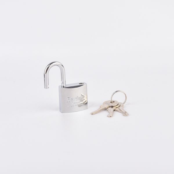 25/30/40/50/60mm High Quality Iron Padlock Chrome Plated Steel Key Eco-Friendly Short Shackle Wholesale