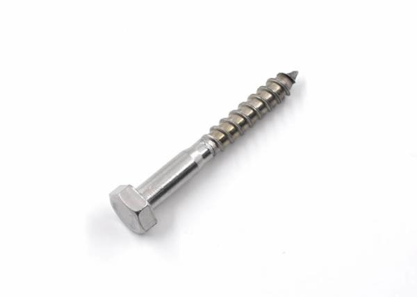 Stainless Steel A2 Hex Head Lag Screws for Wooden Structures Installation