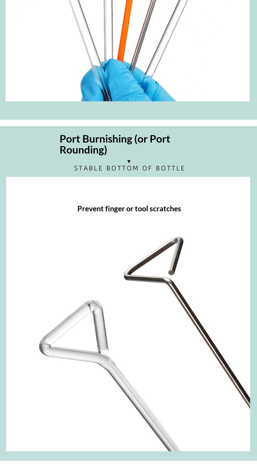Laboratory Sample Spreading Coating Rod Cell Individually Sterilized Packaging Plastic Glass Stainless Steel L-shaped T-shaped