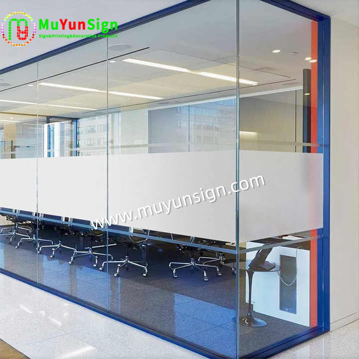 Frosted Window Decoration Film Visual Effect Privacy Protection Office Partitions