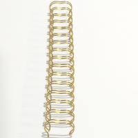 Double en spirale d'or Ring Loop Binding Wire de fil 5/8 pouce pour des carnets de feuilles mobiles
