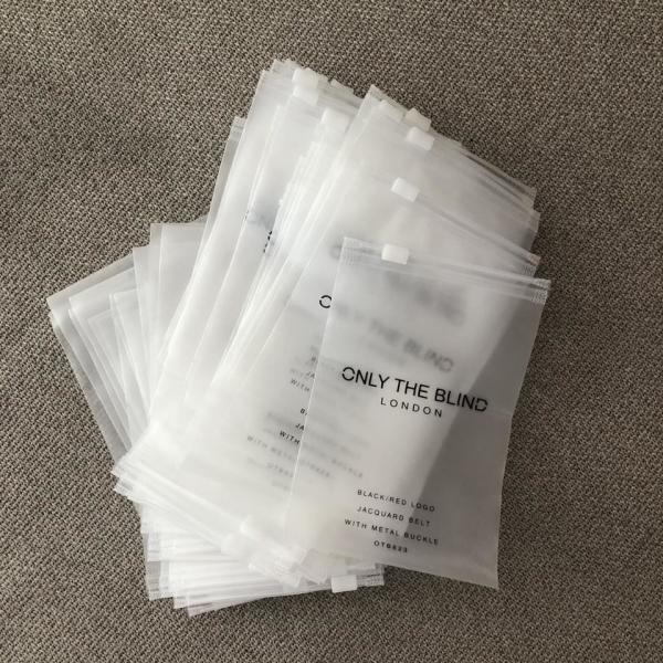 Zipper Clothes Packaging Frosted Plastic Ziplock Bag PE Zip Lock Packaging Bag With Your Logo For Apparel Packaging