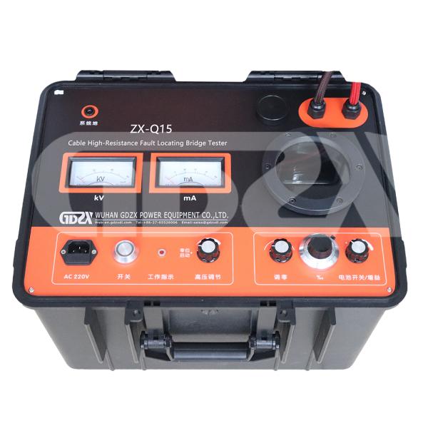 ZX-Q15 DC 15KV 30mA Кабельный локатор неисправности, кабельный просвет через источник