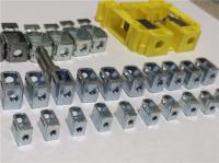 Piezas de soportes de soporte de metal para terminales de tornillo de riel, abrazadera de bloque de terminales