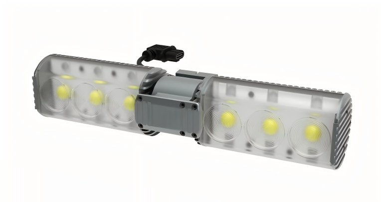 T80 Combined Searchlight with 80W High Power LED, 1-Axis Brushless Gimbal, and 12 RGB Strobe Lights for DJI M300/M350 RTK