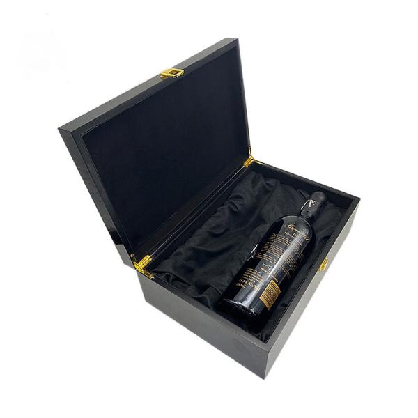 Eco Friendly Personalized Wooden Wine Box With Logo FSC Certificated
