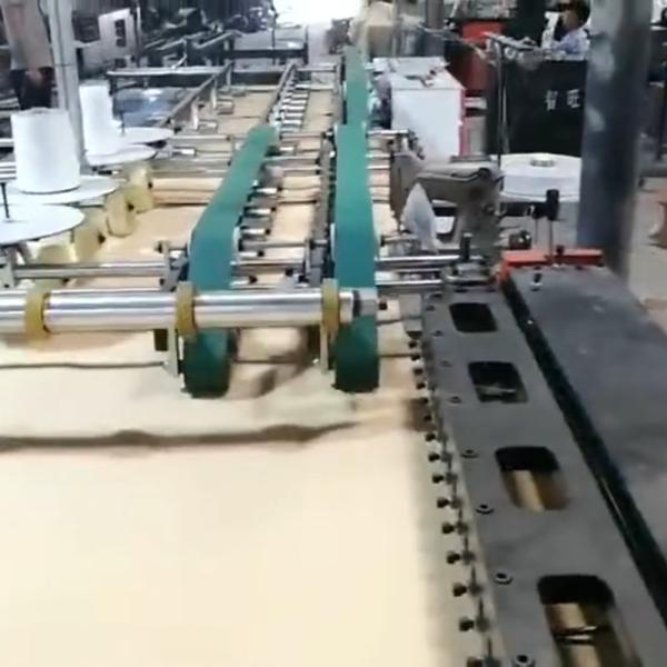 Plastic Woven Bags Cold Cut With Hot Melt Sealing Machine For Bags