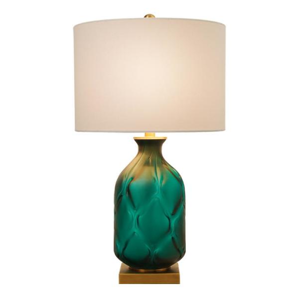 Changeable Color Green Ceramic Modern Table Lamps For Bedroom 500lm 550lm
