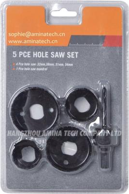 1-1/4 In - 2-1/8 In Carbon Steel Hole Saw Set (5-Piece)