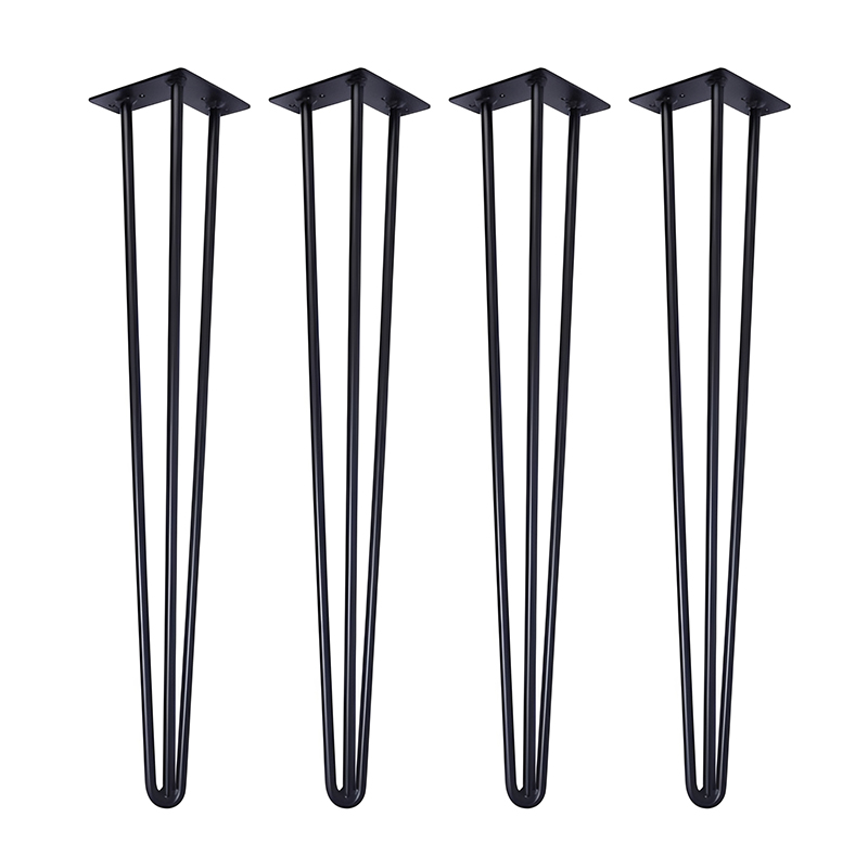 Modern Minimalist Three-wire Iron Hairpin Table Legs V-shape Metal Support Coffee Table Computer Desk Dining Table Wrought-iron
