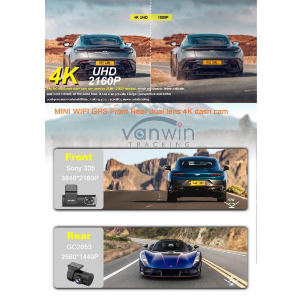 Ночное видение 4K записывающее устройство мини-камера поддерживает Wi-Fi и GPS