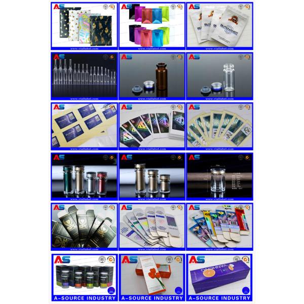 10 Vials 2ml White PET Plastic Blister Packaging medication blister packs / blister tray