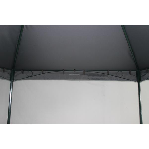 Outdoor Waterproof Garden Canopy Pergola with Customized Colors Hexagonal Double Roof