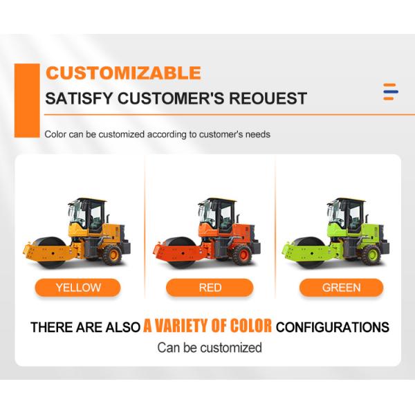 120 КН возбуждающая сила тандемный вибрационный роликовый компрессор для точного уплотнения асфальта