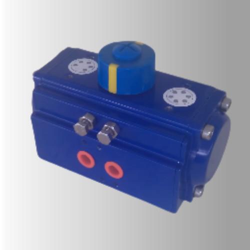 Le dispositif d'actionnement pneumatique à support et à pignon revêtu de PTFE bleu