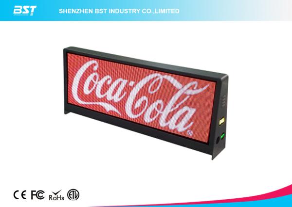 Two Sided Super Slim Taxi Led Display With 5mm Pixel Pitch And Aluminum Shell