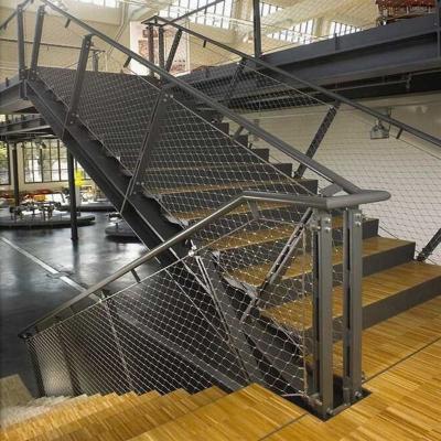 Knotted SS Cable Net 7×19 Handrails Balustrade Interwoven Wire Mesh Stair Railing