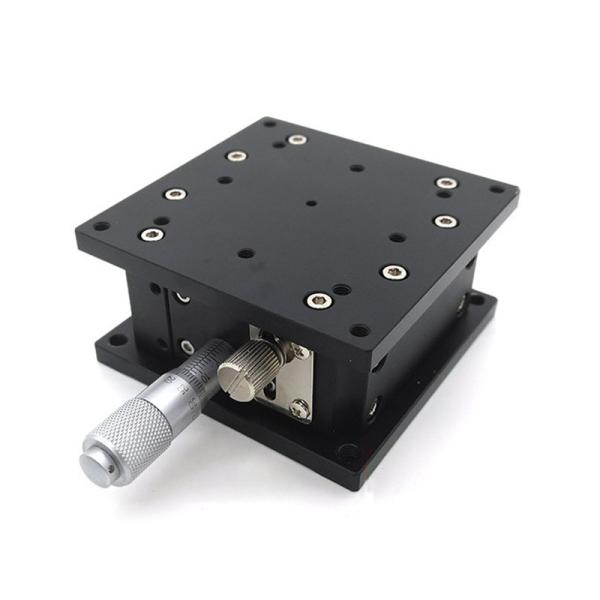 Fine Adjustment Manual Lab Jack Double Guide Rails Table Size 125 * 125mm
