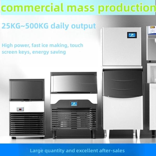 Stainless Steel Cube Ice Maker for Commercial 40-1000kgs Capacity Motor Included