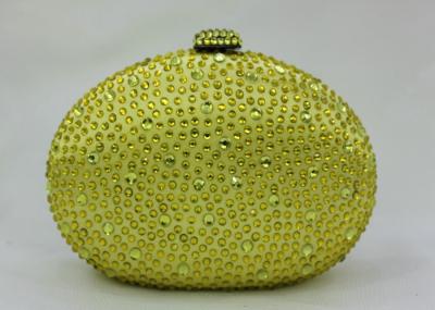 Hot - Fix Round Shape Rhinestone Evening Bags Multi Color With Crystal Closure