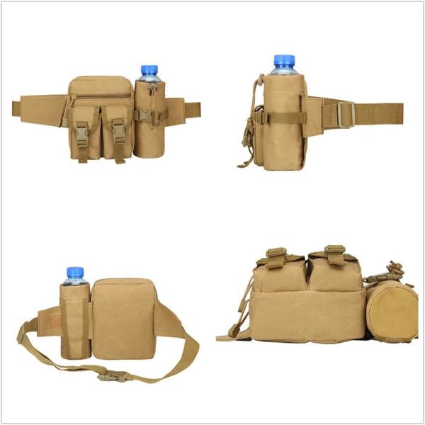 Tactical Waist Bag Military Fanny Pack, Utility Belt With Water Bottle Holder, Suitable For Hiking Mountaineeri