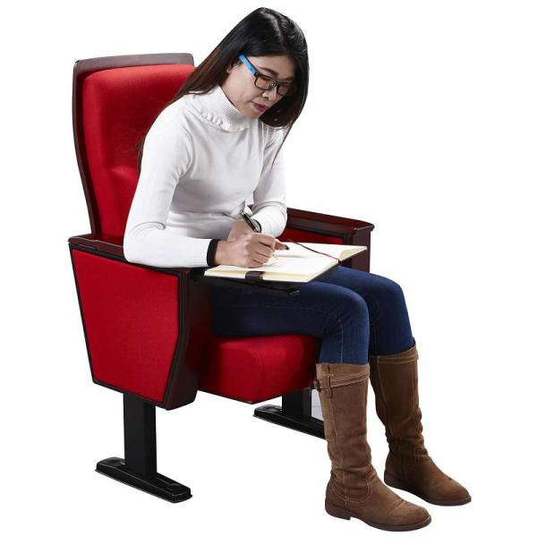 Chinese Carst Iron Meeting Room Seating / Lecture Hall Chairs With Speaker