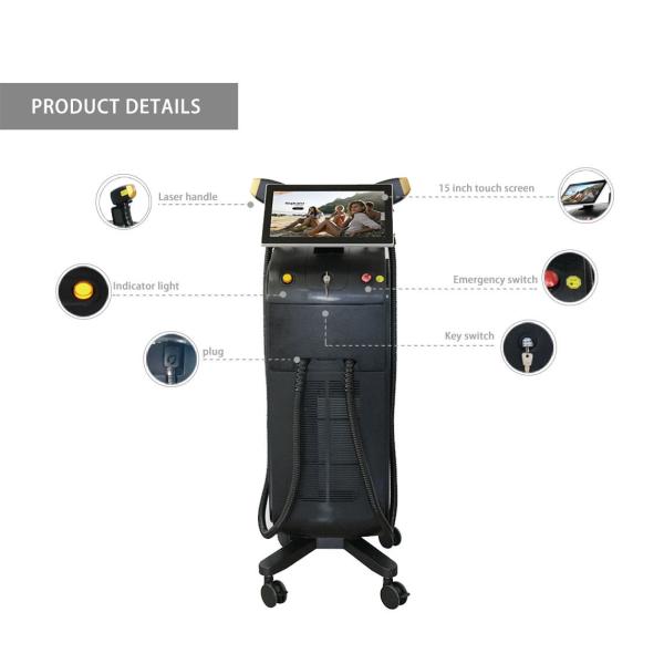 Машина 1064nm 755nm удаления волос лазера диода Lightsheer