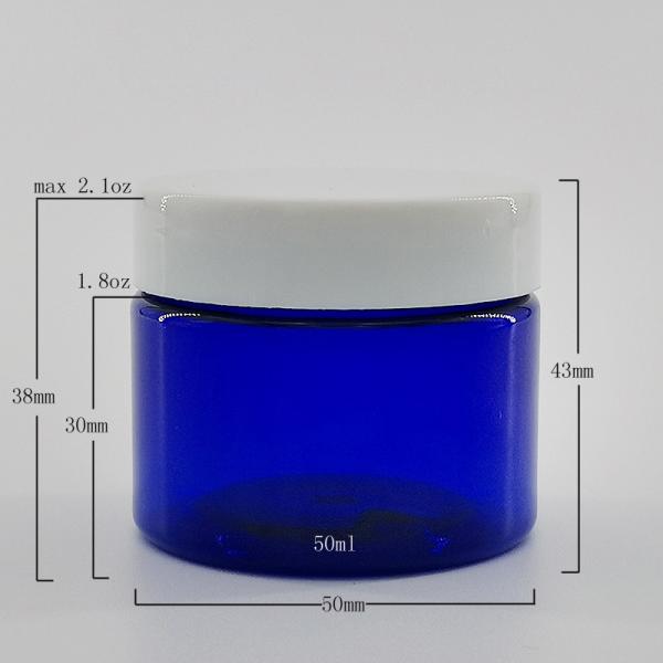 1.8 Fl.Oz Face Cream Eye Cream Ointment PET Packaging Jar 50ml