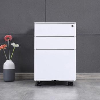 3 Drawer Movable Pedestal File Cabinets / Office Furniture Mobile Pedestal