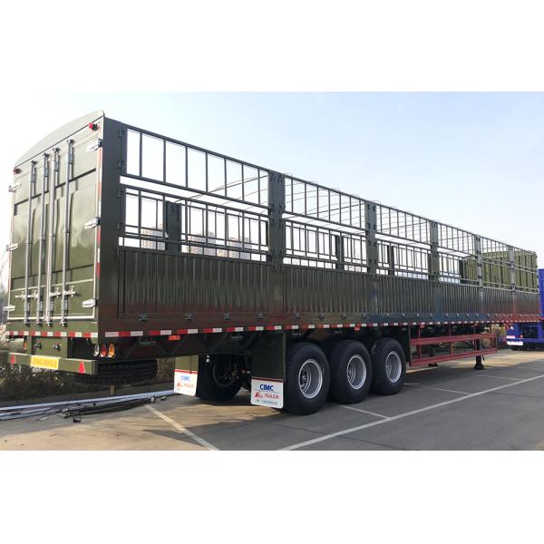 CIMC HUAJUN 3 Axles Cargo Truck Trailer Sales Tare Weight 7.5 Ton 13000*2500*3650mm