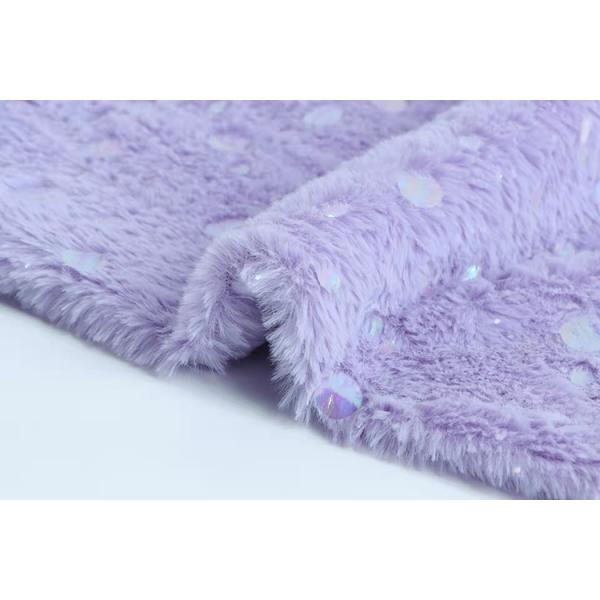 DDP USA Recycled China Manufacturer Wholesale Fashion Fluffy Multicolor Bronzing Fabric Poly Fleece Fabric Foil Rolls