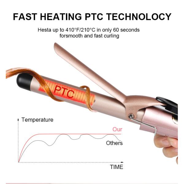 инструмент волос 240V 60Hz горячий утюг 1 дюйма завивая с бочонком керамического покрытия