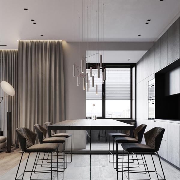 Modern Style PVC Cupboard Design For Kitchen Wood White American