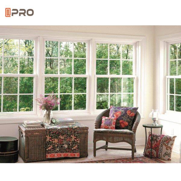 Customized Aluminium Double Top Hung Window Opener American Sash Windows