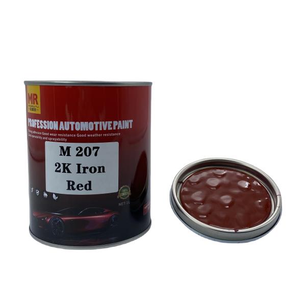 Customized M207 Iron Red 2K Car Paint Restoration Car Paint Strong Adhesion Free Samples