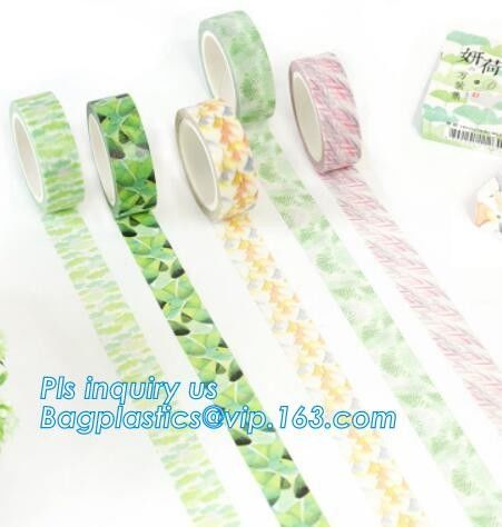 Halloween Christmas Festival Washi Tape Sticker Roll Custom Decorative Washi Paper Tape Glitter tape Cotton cloth tape
