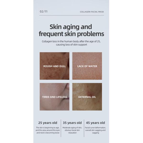 Beauty Bio-Collagen Real Deep Facial Mask Anti Wrinkle Lifting Anti-Aging Collagen Night Wrapping Mask for Skin Care