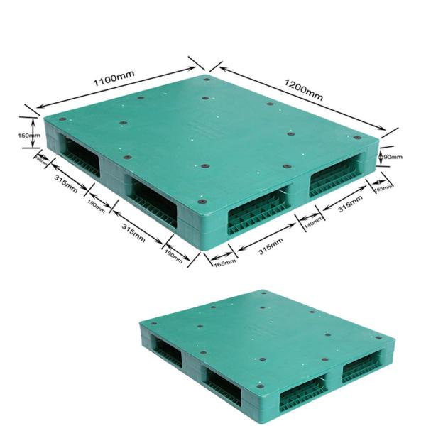 Produto comestível superior liso para a área pública, hotel das páletes do HDPE verde