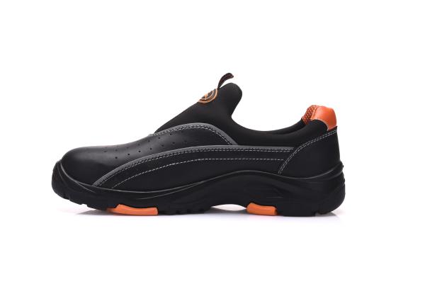 Smooth Waterproof Safety Shoes Cambrelle Lining Steel Industry Footwear