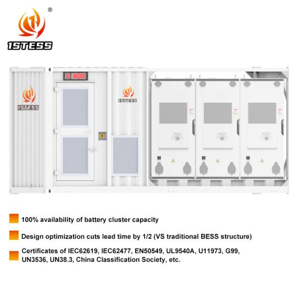 Commercial And Industrial Energy Storage System 372kWh High Voltage Battery Cabinet With Liquid Cooling Battery