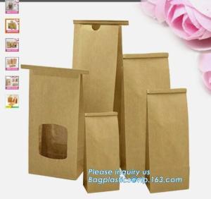 Brown Kraft Paper Bags Recyclable Gift Jewelry Food Bread Candy Packaging