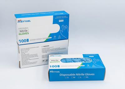 Customize​ Blue Disposable Nitrile Gloves For Good / Powder Free Nitrile Gloves