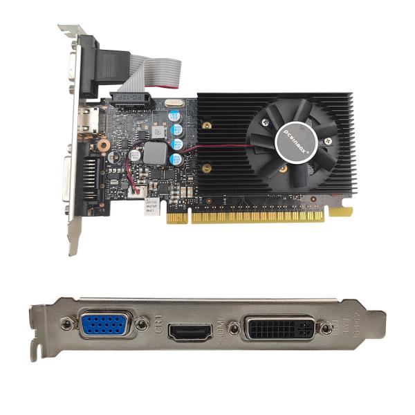 PCWINMAX GeForce GT 730K 2GB DDR5 64 ビット 低プロファイル GK208 VGA+HD+DVI アウトプット デスクトップ用グラフィックカード