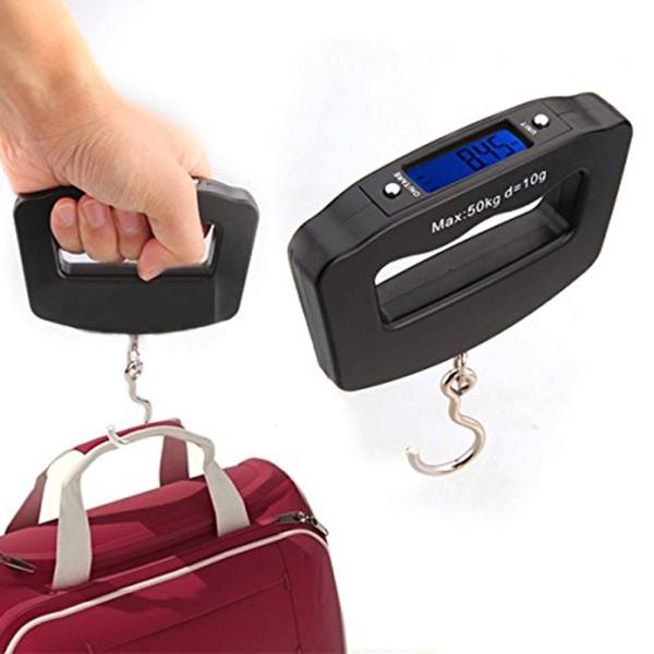 WH-A09 Balance numérique de poids de bagages portables 50 kg Balance de poids de voyage pour une pesée précise et sans tracas