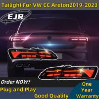 Luz de cauda Para Volkswagen Cc Areton Luzes de cauda LED 2019-2022 Cc Areton Trava traseira de neblina Freio de viração