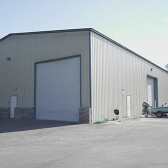 Modern Prefab Commercial Buildings , Lightweight Steel Frame Construction Factory
