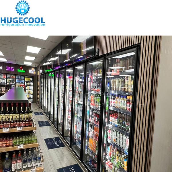 Serviço Online Porta de Vidro Walk In Cooler Para Frutas Vegetais Refrigerador Congelador Combo