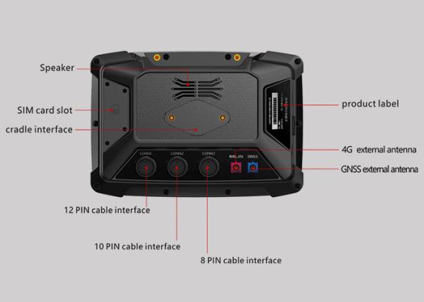 Anti Glare Android Industrial Tablet PC Triaxial accelerometer for Dispatch Management