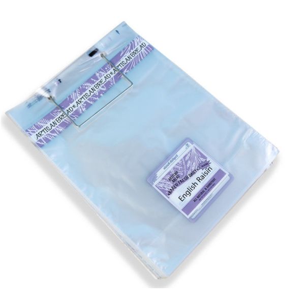 Custom Printed Plastic Wicketed Bags Food Grade Bakery Bread Bags High Transparency