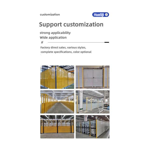 Steel Q235 Galvanized Warehouse Cage Fencing With Diamond Hole Shape